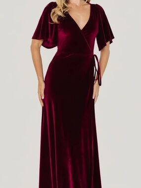 Baltic Born | Meghan Velvet Wrap Maxi Dress | NWT